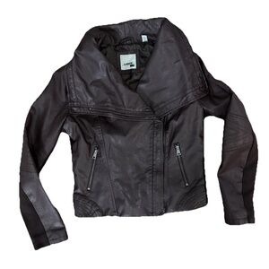 Levi’s Women’s Brown Faux Leather Moto Jacket Medium